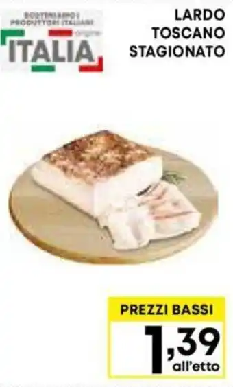 Panorama LARDO TOSCANO STAGIONATO offerta