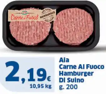 Sigma AIA Carne Al Fuoco Hamburger di Suino g. 200 offerta