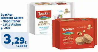 Sigma Loacker Biscotto Gelato g.264 offerta