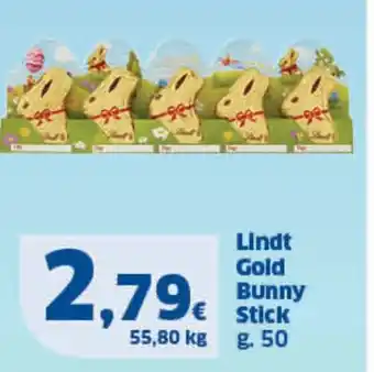 Sigma Lindt Gold Bunny Stick g.50 offerta