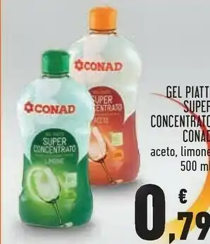 Conad Conad gel piatti super concentrato aceto offerta