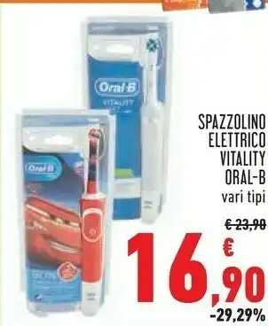 Conad Oral-b spazzolino elettrico vitality 100 crossaction offerta