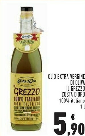 Conad Superstore Costa d'oro - olio extra vergine di oliva 1000 g(ml) offerta