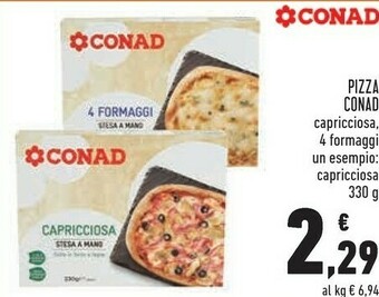 Conad Superstore Conad pizza 4 formaggi offerta