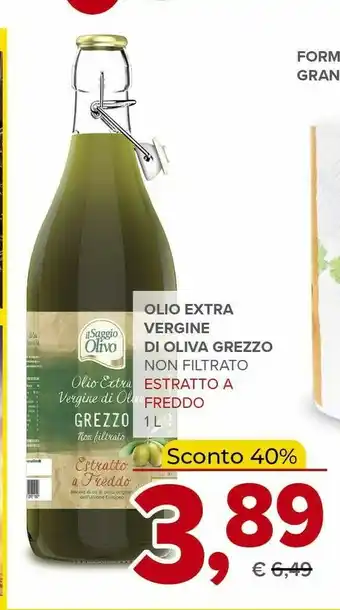 Todis Grezzo olio extra vergine di oliva 1000 ml offerta