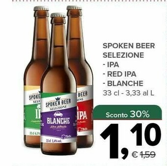 Todis Spoken beer selezione ipa offerta