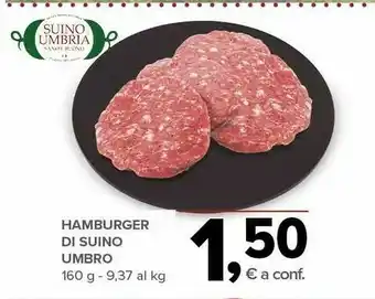 Todis Hamburger di suino umbro offerta