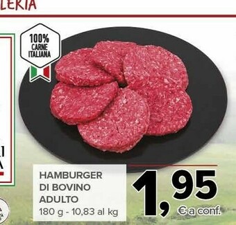 Todis Hamburger di bovino adulto offerta