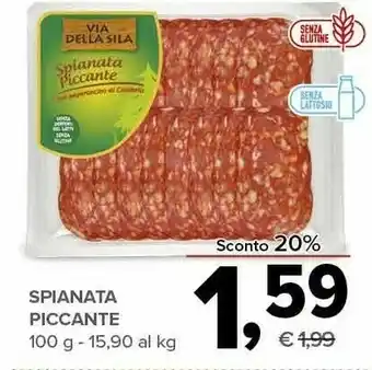 Todis Via della sila spianata piccante 100 g offerta