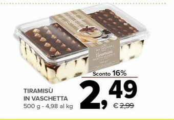 Todis Tiramisu in vaschetta offerta