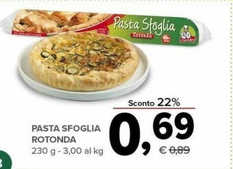 Todis Pasta sfoglia rotonda offerta