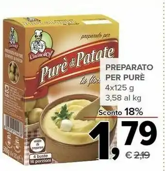 Todis Preparato per purè di patate in fiocchi 500 g(ml) offerta