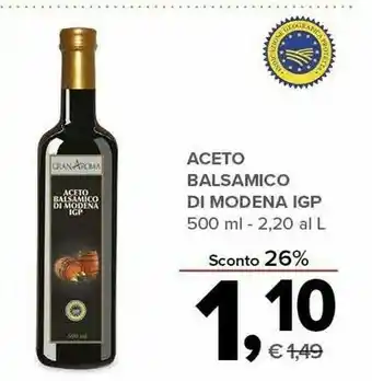 Todis Aceto balsamico di modena igp 500ml offerta
