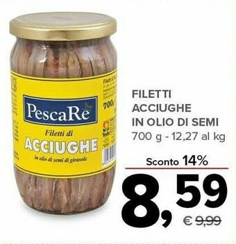 Todis Filetti di acciughe in olio di semi offerta