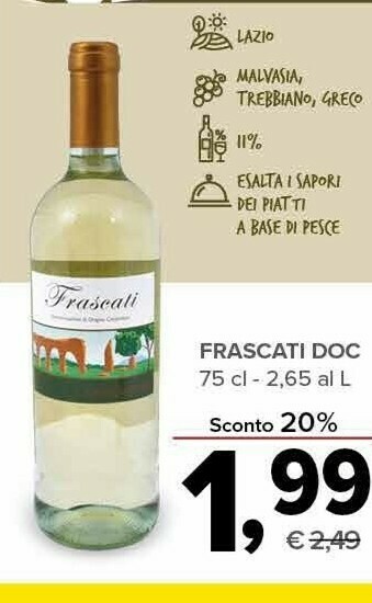 Todis Frascati doc offerta
