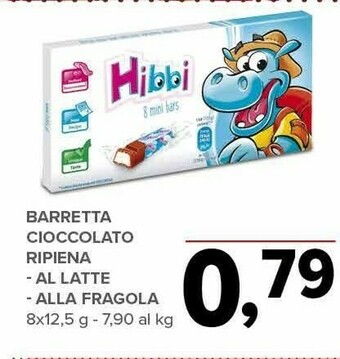 Todis Barretta cioccolato ripiena al latte offerta