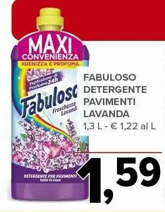 Todis Detergente pavimenti lavanda 1300 ml offerta