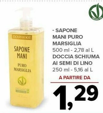 Todis Nouvance sapone mani puro marsiglia 500 ml offerta