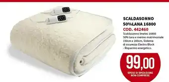 Todis Scaldasonno adapto termocuscino elettrico 150 x 160 cm 300 w offerta
