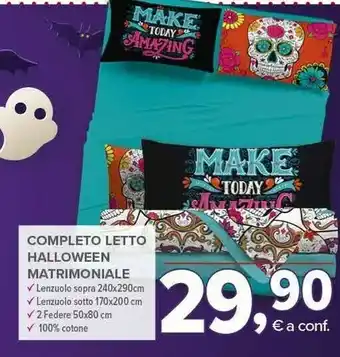 Todis Completo letto halloween matrimoniale offerta