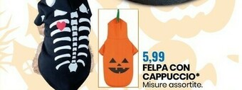 Eurospin Felpa con cappuccio offerta