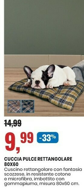 Eurospin Cuccia peluce rettangolare offerta