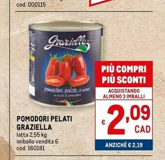Metro Pomodori pelati offerta