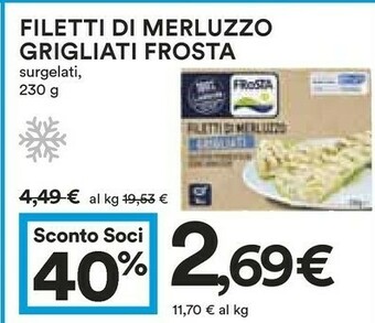 Coop Filetti di merluzzo offerta