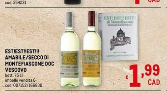 Metro Vino bianco offerta
