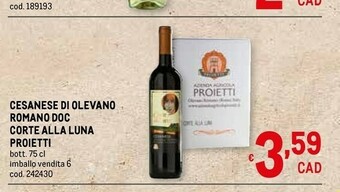 Metro Vino rosso offerta