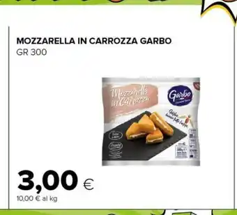 Tigre Garbo mozzarella in carrozza 300g offerta