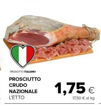 Tigre Prosciutto crudo nazionale offerta