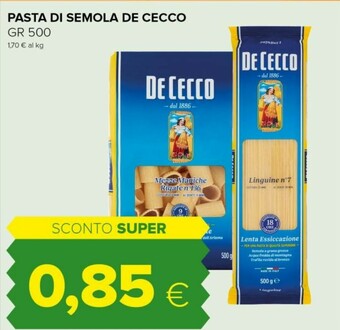 Tigre De cecco pasta di semola offerta