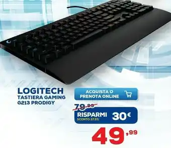 Euronics Tastiera gaming g213 prodigy offerta