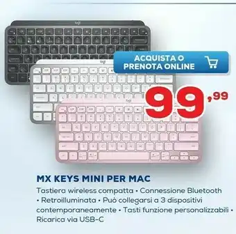Euronics Mx keys mini per mac offerta