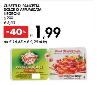 Bennet Pancetta offerta