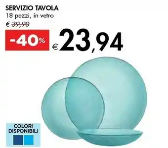 Bennet Servizio piatti offerta