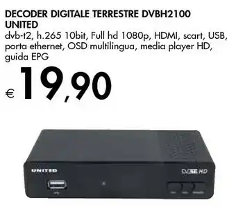 Bennet Decoder digitale terrestre offerta