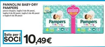 Coop Baby dry offerta