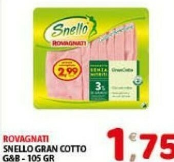 Mio Market Prosciutto cotto offerta