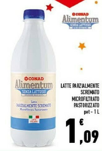 Conad Conad - latte parzialmente scremato a lunga conservazione alimentum conad 1000 g(ml) offerta