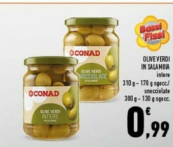 Conad Olive verdi in salamoia offerta