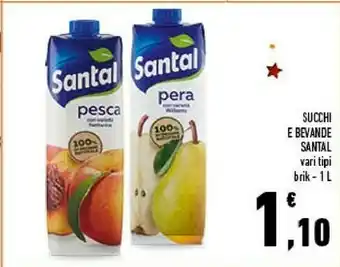 Conad Santal - pera con varietà williams 1000 g(ml) offerta