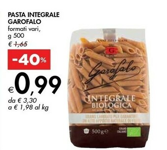 Bennet Pasta integrale offerta