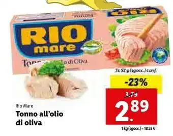 Lidl Tonno rio mare offerta