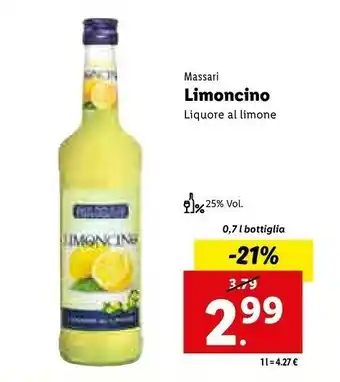 Lidl Limoncello offerta