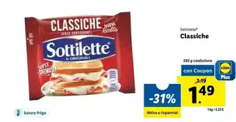 Lidl Sottilette offerta