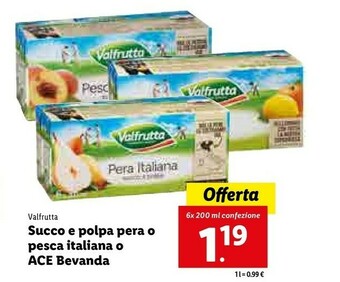 Lidl Succhi di frutta offerta