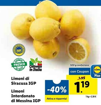 Lidl Limoni offerta