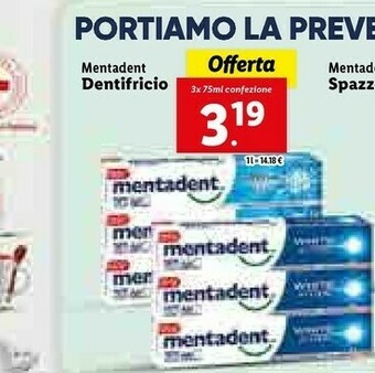 Lidl Dentifricio offerta